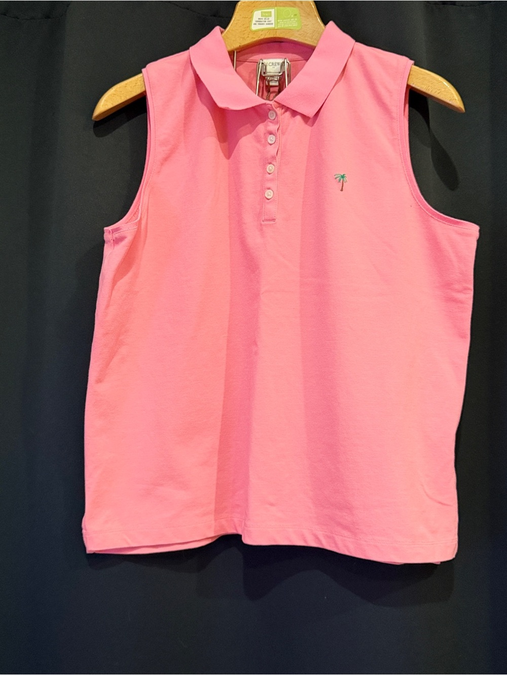 J. Crew Pink Sleeveless Polo Preppy Golfcore